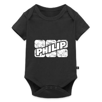 Cadeau pour Philip - Body à manches courtes Premium Bébé - noir - Devant