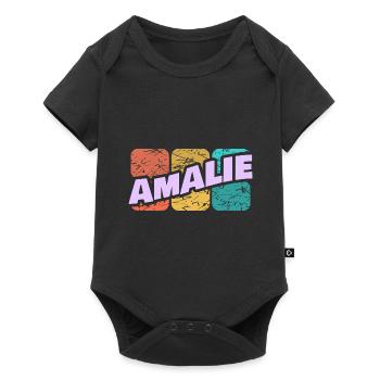 Cadeau pour Amalie - Body à manches courtes Premium Bébé - noir - Devant