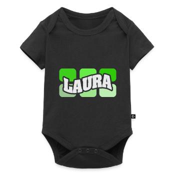 Cadeau pour Laura - Body à manches courtes Premium Bébé - noir - Devant
