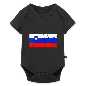 Slovénie Slovénie - Body à manches courtes Premium Bébé - noir - Devant