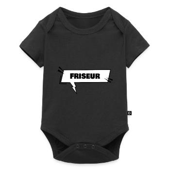 Cadeau pour coiffeur - Body à manches courtes Premium Bébé - noir - Devant