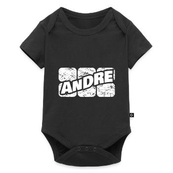 Andre - Baby Premium short-sleeve bodysuit - black - Front