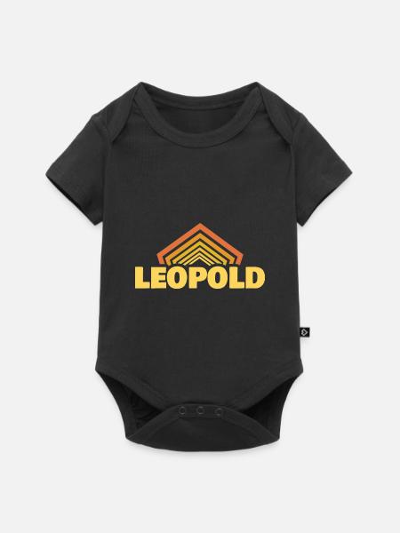 Leopold - Baby Premium Kurzarmbody - Schwarz