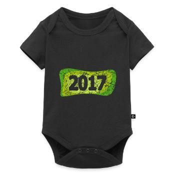 2017 - Baby Premium Kurzarmbody - Schwarz - Vorne