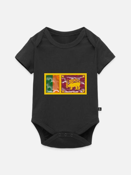 Sri Lanka - Baby Premium Kurzarmbody - Schwarz