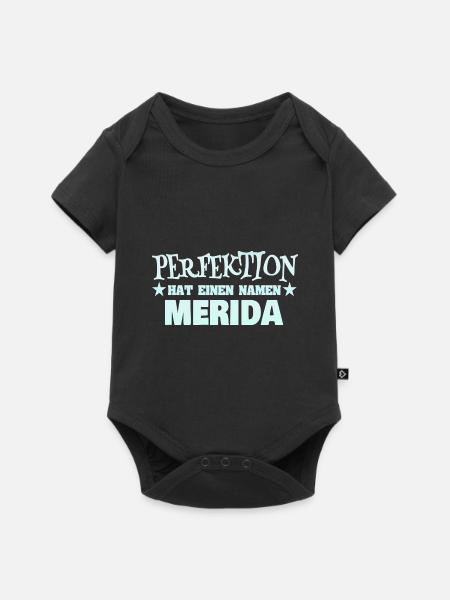 Me als Frauenname - Baby Premium Kurzarmbody - Schwarz