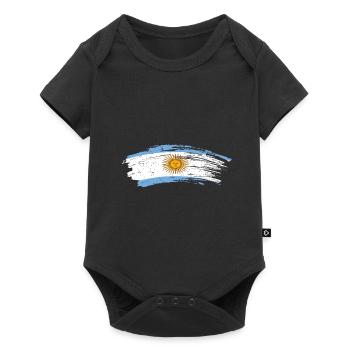 Argentinien - Baby Premium Kurzarmbody - Schwarz - Vorne