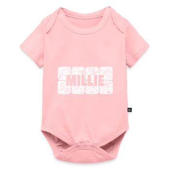 First name Millie - Baby Premium short-sleeve bodysuit - rose - Front