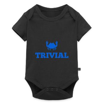 die Trivialität des Lebens - Baby Premium Kurzarmbody - Schwarz - Vorne