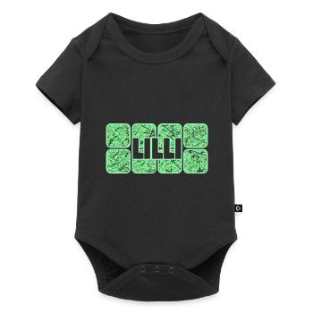 Vorname Lilli - Baby Premium Kurzarmbody - Schwarz - Vorne