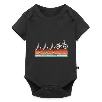 BMX VTT battement de coeur BMX VTT - Body à manches courtes Premium Bébé - noir - Devant