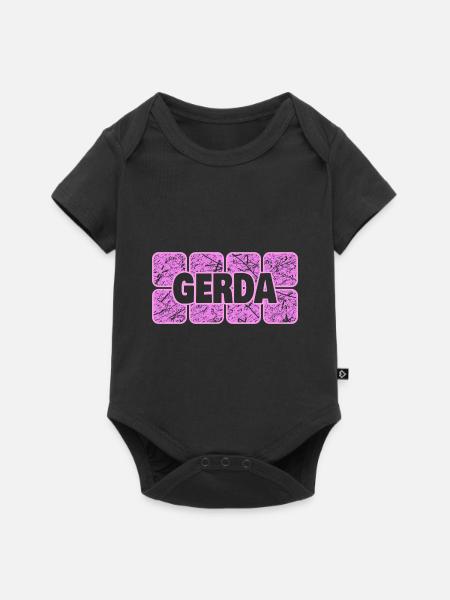 Ehefrau Gerda - Baby Premium Kurzarmbody - Schwarz