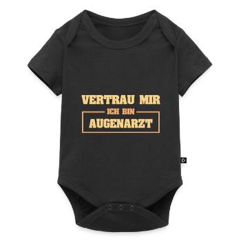 Ophtalmologiste drôle - Body à manches courtes Premium Bébé - noir - Devant