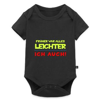 Avant, tout était plus facile, moi aussi - humour disant - Body à manches courtes Premium Bébé - noir - Devant