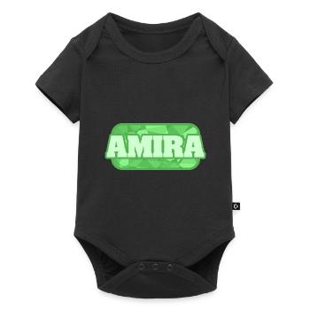 Health & Medical Amira - Baby Premium short-sleeve bodysuit - black - Front