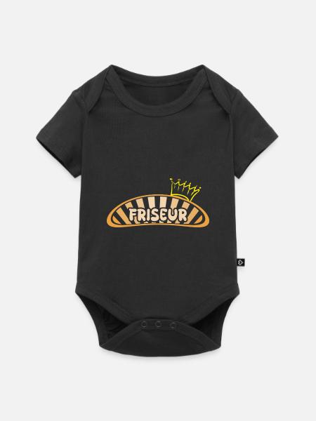 Friseur als Beruf - Baby Premium Kurzarmbody - Schwarz