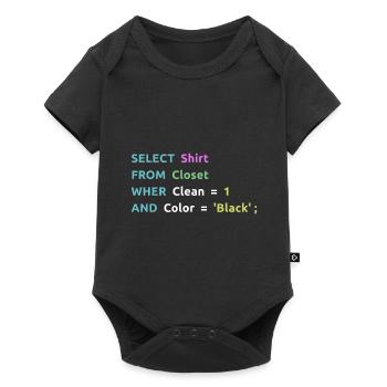 Nerd Computer Computerarbeit Coder Geschenkidee - Baby Premium Kurzarmbody - Schwarz - Vorne