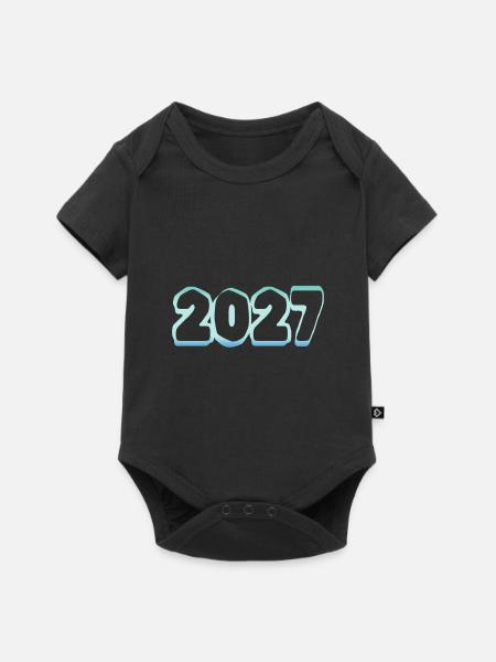2027 - Baby Premium Kurzarmbody - Schwarz