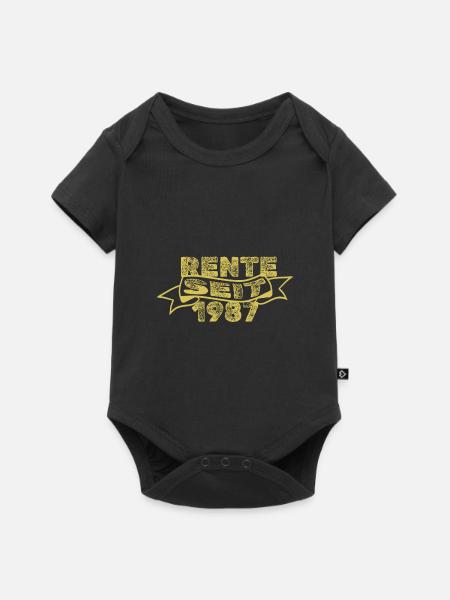 1987 - Baby Premium Kurzarmbody - Schwarz