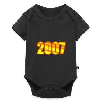 2007 - Baby Premium Kurzarmbody - Schwarz - Vorne