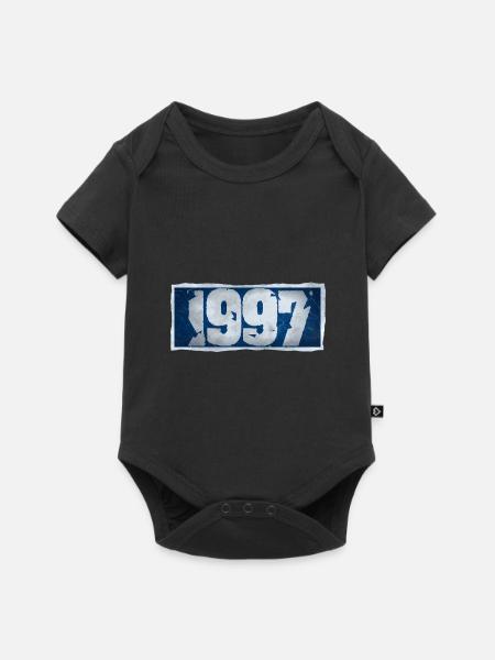 1997 - Baby Premium Kurzarmbody - Schwarz