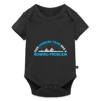 Rower Rowing Team Rowing Gift - Baby Premium short-sleeve bodysuit - black - Front
