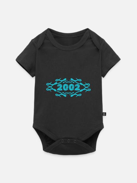2002 - Baby Premium Kurzarmbody - Schwarz
