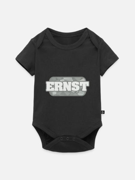 Ernst - Baby Premium Kurzarmbody - Schwarz