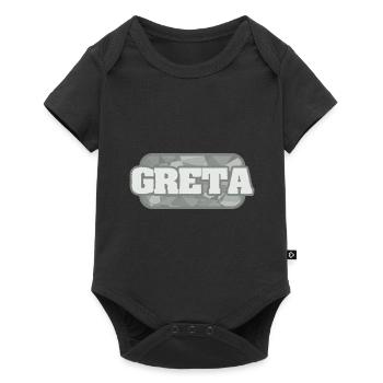 Greta as health - Baby Premium short-sleeve bodysuit - black - Front