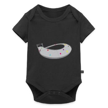 MARBLE RUN - Baby Premium short-sleeve bodysuit - black - Front