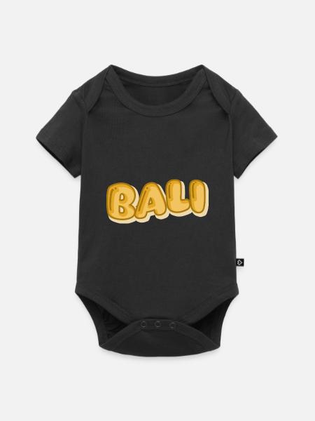 Urlaub Bali - Baby Premium Kurzarmbody - Schwarz