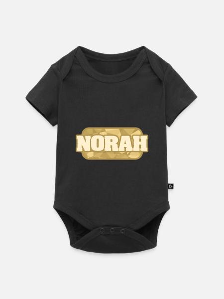 Gesundheit Norah - Baby Premium Kurzarmbody - Schwarz