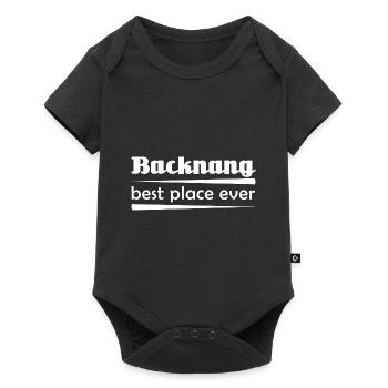 Backnang - Stadt best place ever - Baby Premium Kurzarmbody - Schwarz - Vorne