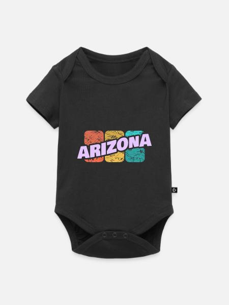 Geschenk für Arizona - Baby Premium Kurzarmbody - Schwarz