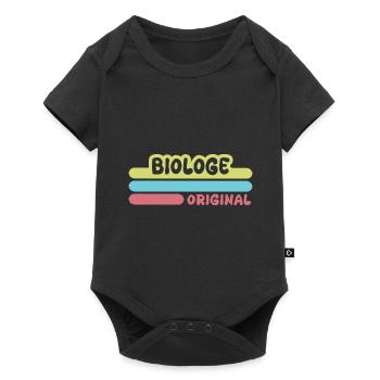 First name Biologist - Baby Premium short-sleeve bodysuit - black - Front