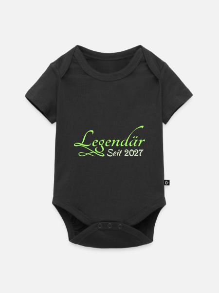 2027 - Baby Premium Kurzarmbody - Schwarz