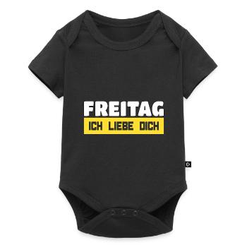 Freitag, Ich Liebe Dich - Baby Premium Kurzarmbody - Schwarz - Vorne