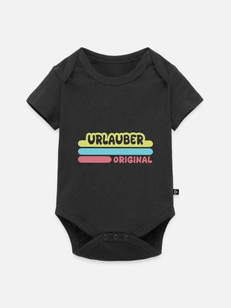 Urlauber - Baby Premium Kurzarmbody - Schwarz