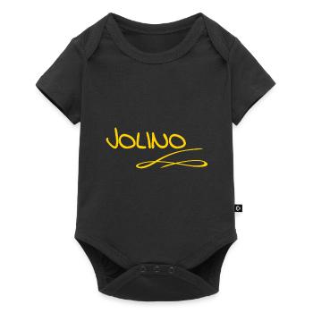 First name Jolino - Baby Premium short-sleeve bodysuit - black - Front