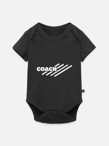 Coach als Arbeitsplatz - Baby Premium Kurzarmbody - Schwarz