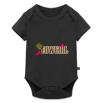 Cowgirls Chevaux Western Riding Gift - Body à manches courtes Premium Bébé - noir - Devant