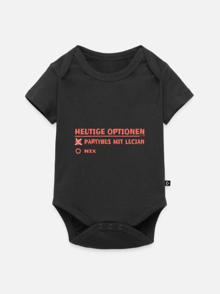 lucian - Baby Premium Kurzarmbody - Schwarz