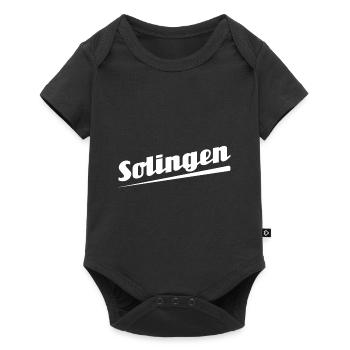 Solingen - Textdesign mit Stadtnamen - Baby Premium Kurzarmbody - Schwarz - Vorne