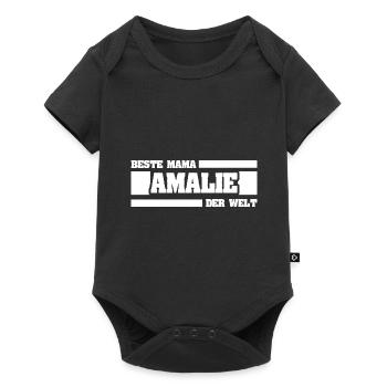 Mutter Amalie - Baby Premium Kurzarmbody - Schwarz - Vorne