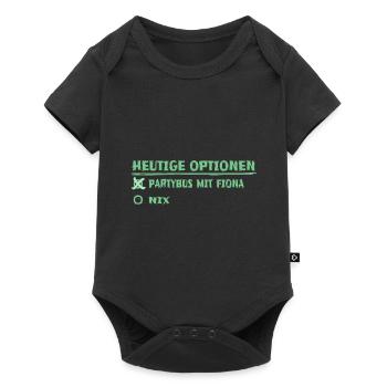 fiona als Vorname - Baby Premium Kurzarmbody - Schwarz - Vorne