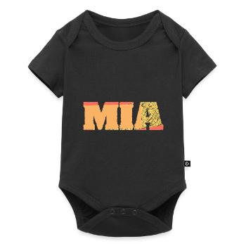 Name Mia - Baby Premium short-sleeve bodysuit - black - Front
