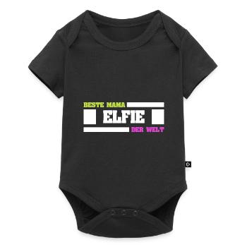 Elfie en tant que mère - Body à manches courtes Premium Bébé - noir - Devant