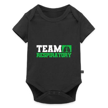 Respirotär Therapeut Pulmonologie Intensivpflege G - Baby Premium Kurzarmbody - Schwarz - Vorne