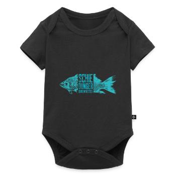 Südharz Merch - Schiedunger Grätenfresser - Baby Premium Kurzarmbody - Schwarz - Vorne