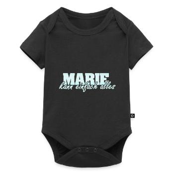 Marie - Baby Premium Kurzarmbody - Schwarz - Vorne